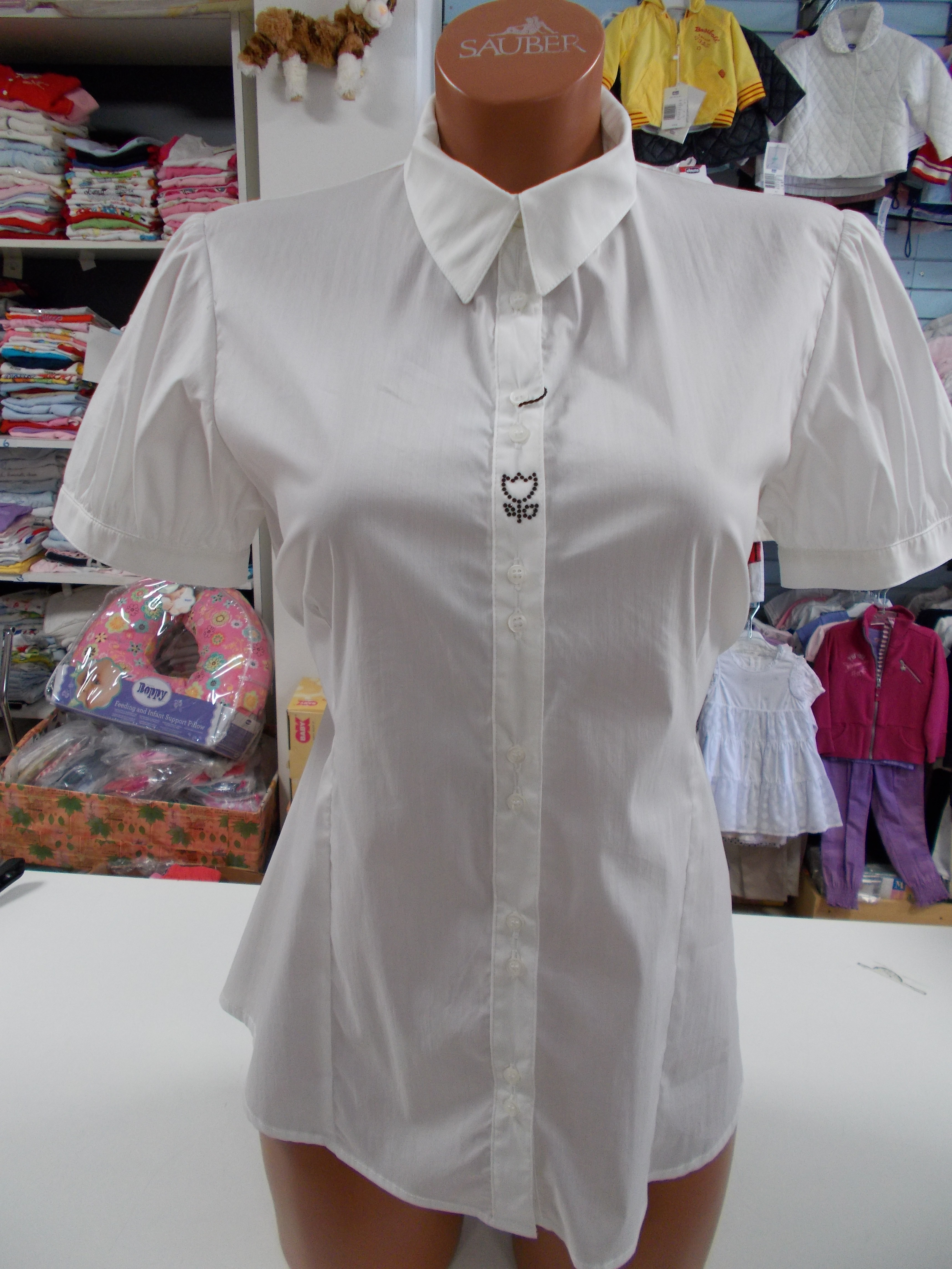 CAMICIA BIANCA MANICA CORTA La Sanitaria di Barco Mariangela