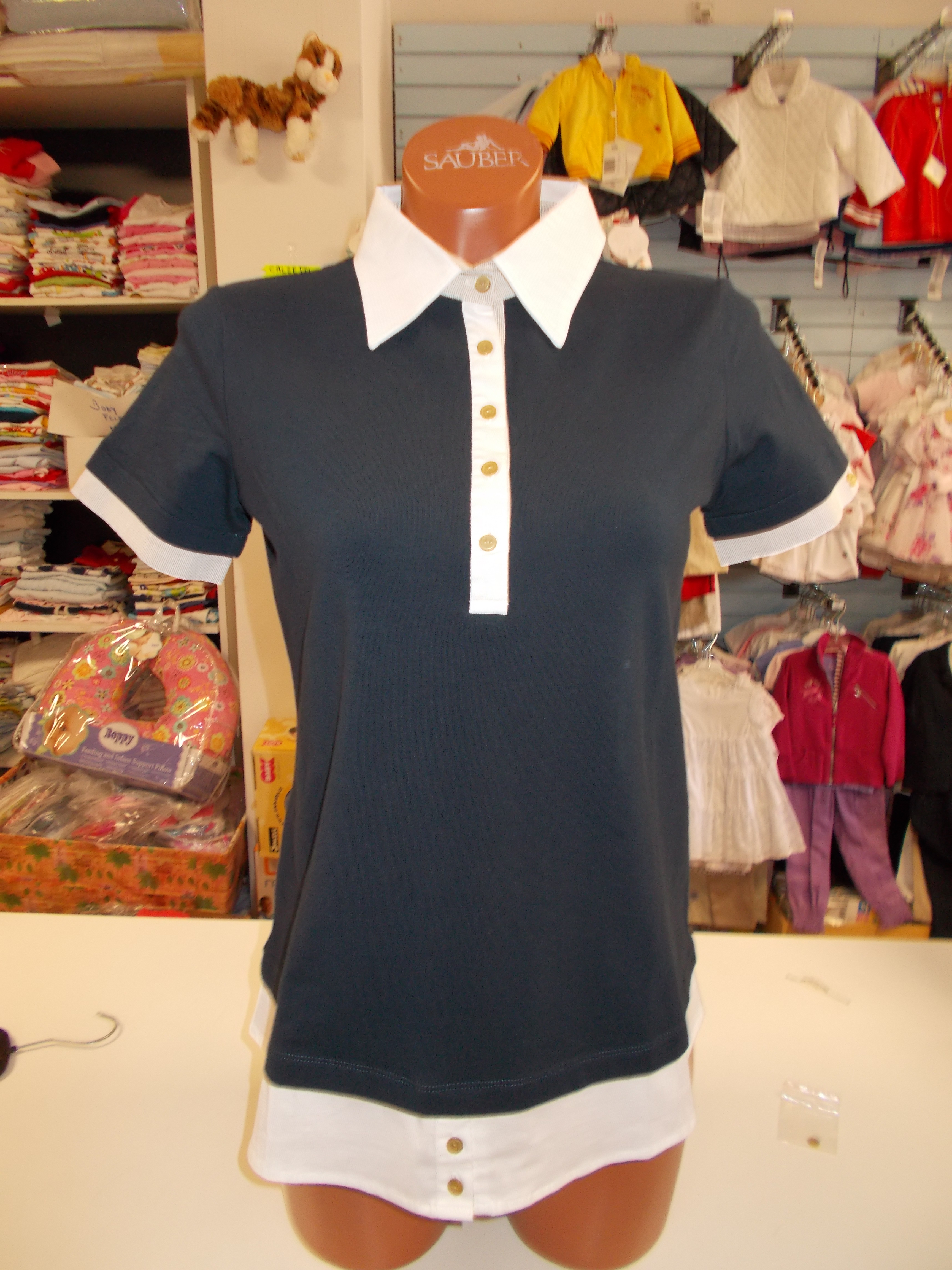 POLO BLU MANICA CORTA (1) La Sanitaria di Barco Mariangela