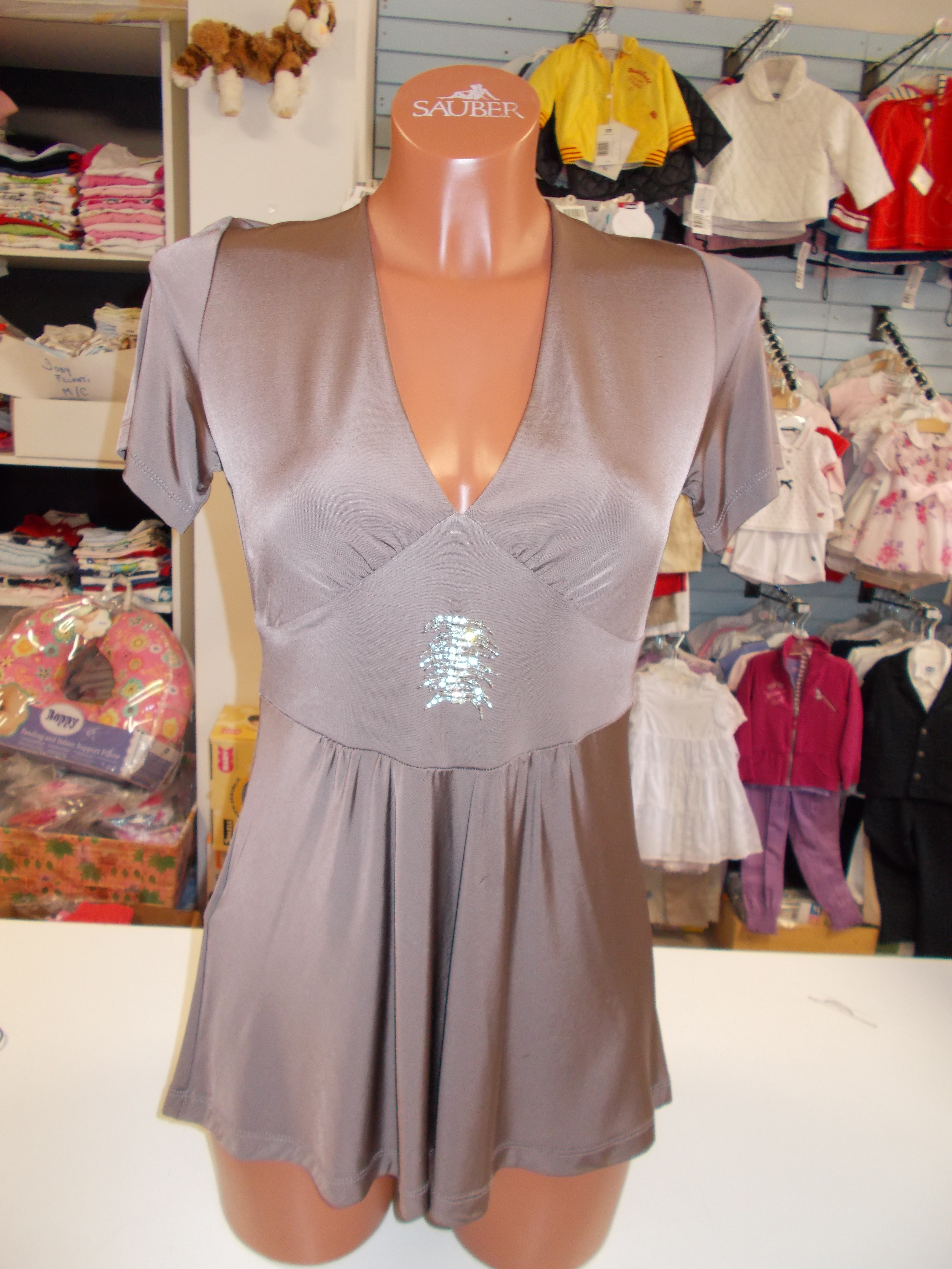 MAGLIA MANICA CORTA MARRONE La Sanitaria di Barco Mariangela